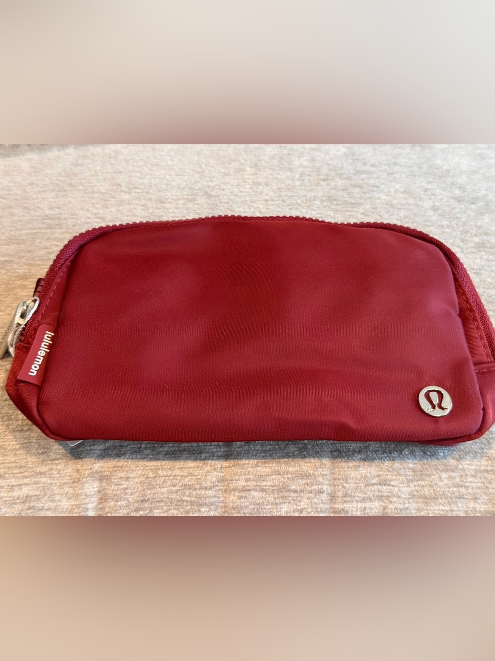 Lululemon Everywhere Belt Bag 1L - Red Merlot Maroon Silver Hardware New w/ tags